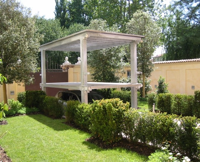 Double car shelter taurus zincato a caldo hot dip galvanized cmc parklift