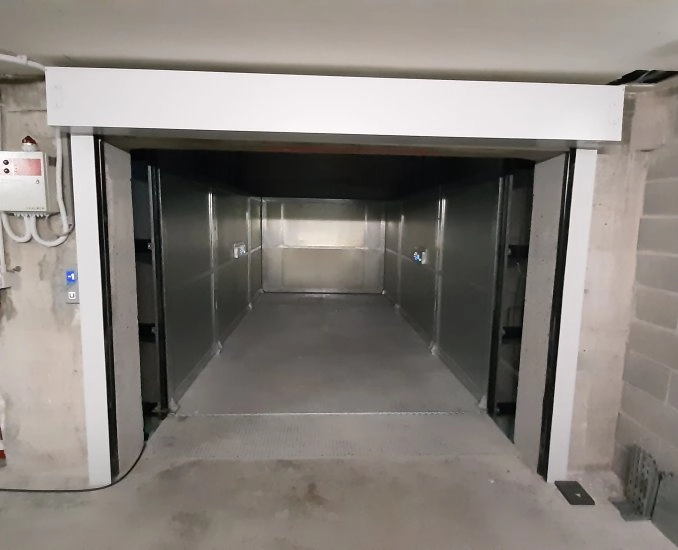 Montauto carlift sagitta reti protezione su tre lati lateral fences on three sides cmc parklift
