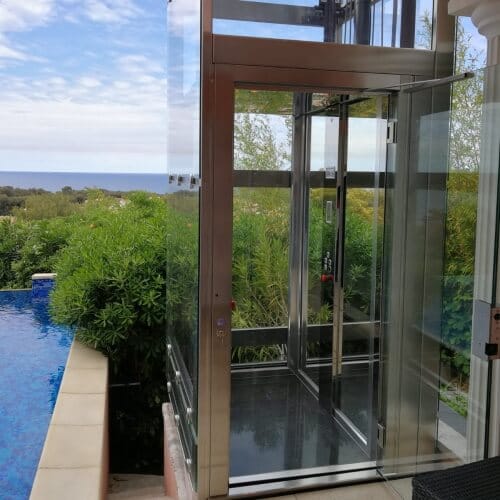 Cabine inox élévateur exterieur hydraulique (1)